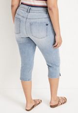Plus Size m jeans by maurices&trade; Cool Comfort Mid Rise Capri, LIGHT SANDBLAST, small
