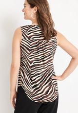 Atwood Zebra Print Tank Top, NATURAL COMBO, small