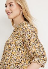 Atwood Floral 3/4 Sleeve Popover Blouse, MULTI, small