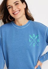 Take Me To The Lake French Terry Sweatshirt, C1060, small