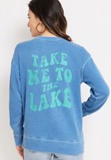 Take Me To The Lake French Terry Sweatshirt, C1060, small