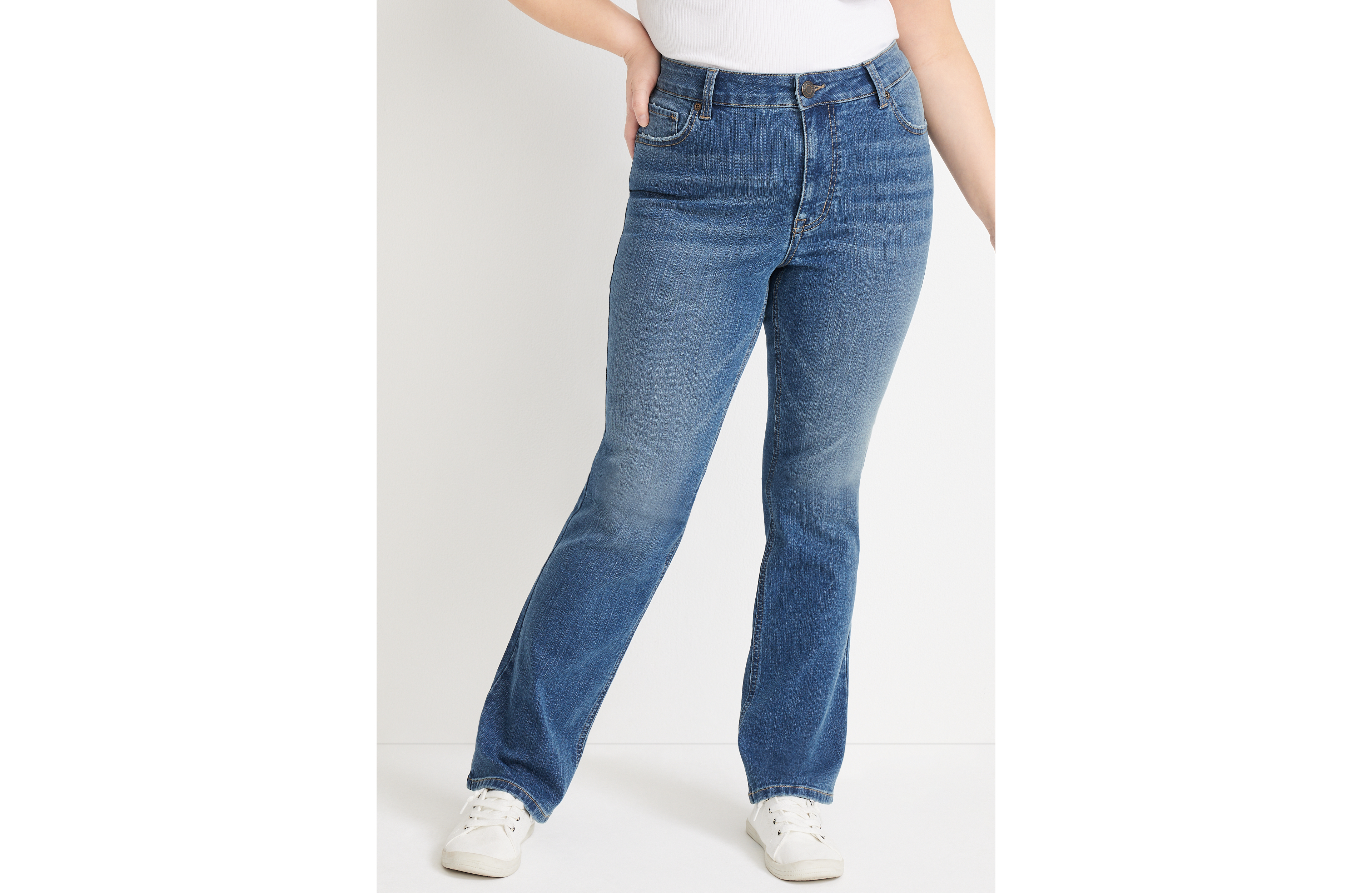 m jeans by maurices™ Classic Slim Boot Mid Fit Rise Jean