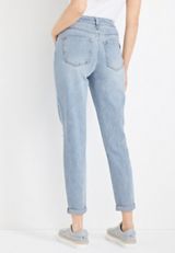 m jeans by maurices&trade; Tapered 90s High Rise Patchwork Ankle Jean, C3337, small