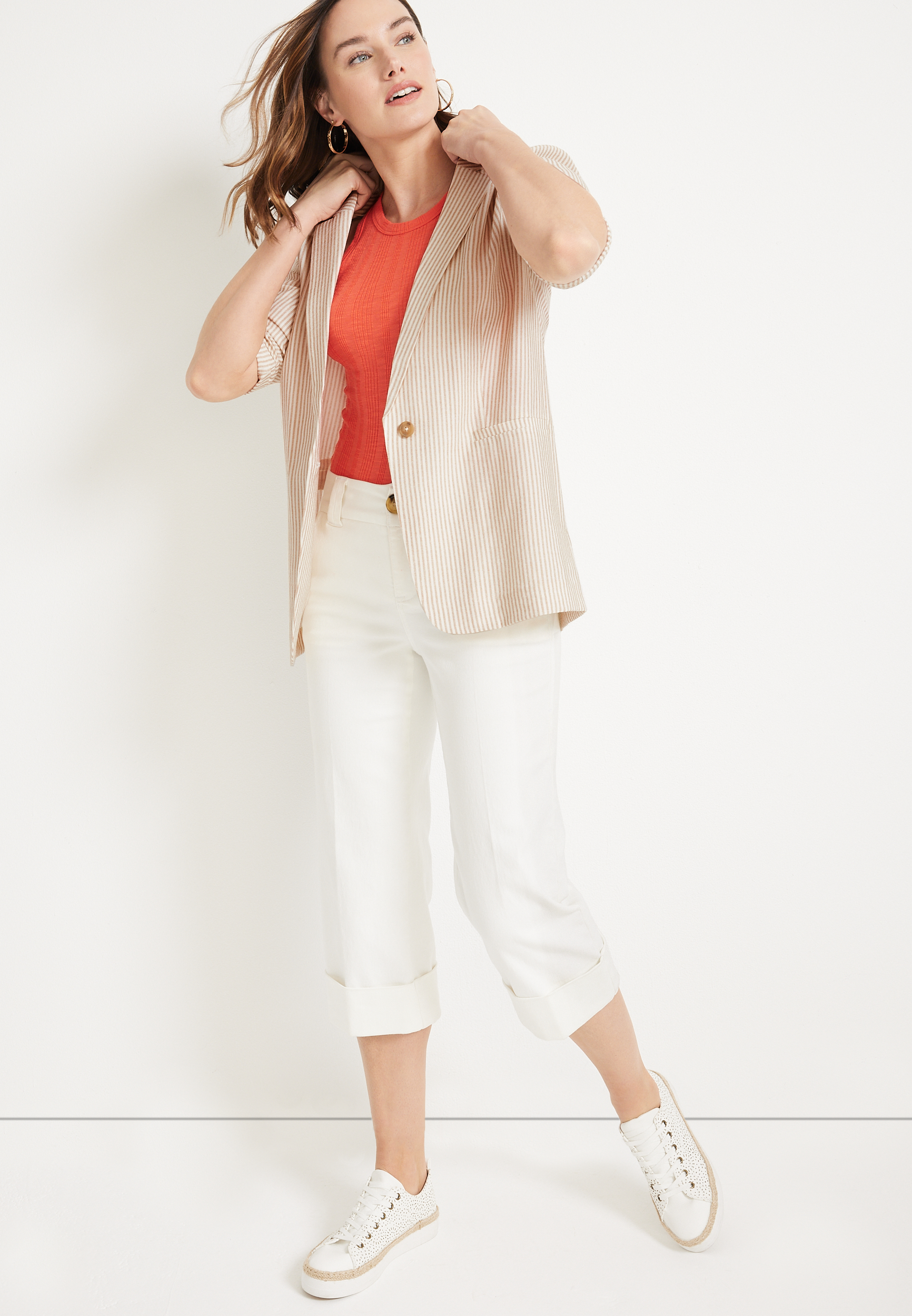 Linen Like Blazer, C2983, large