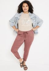 Plus Size Weekender Drawstring Cargo Pant, C3765, small