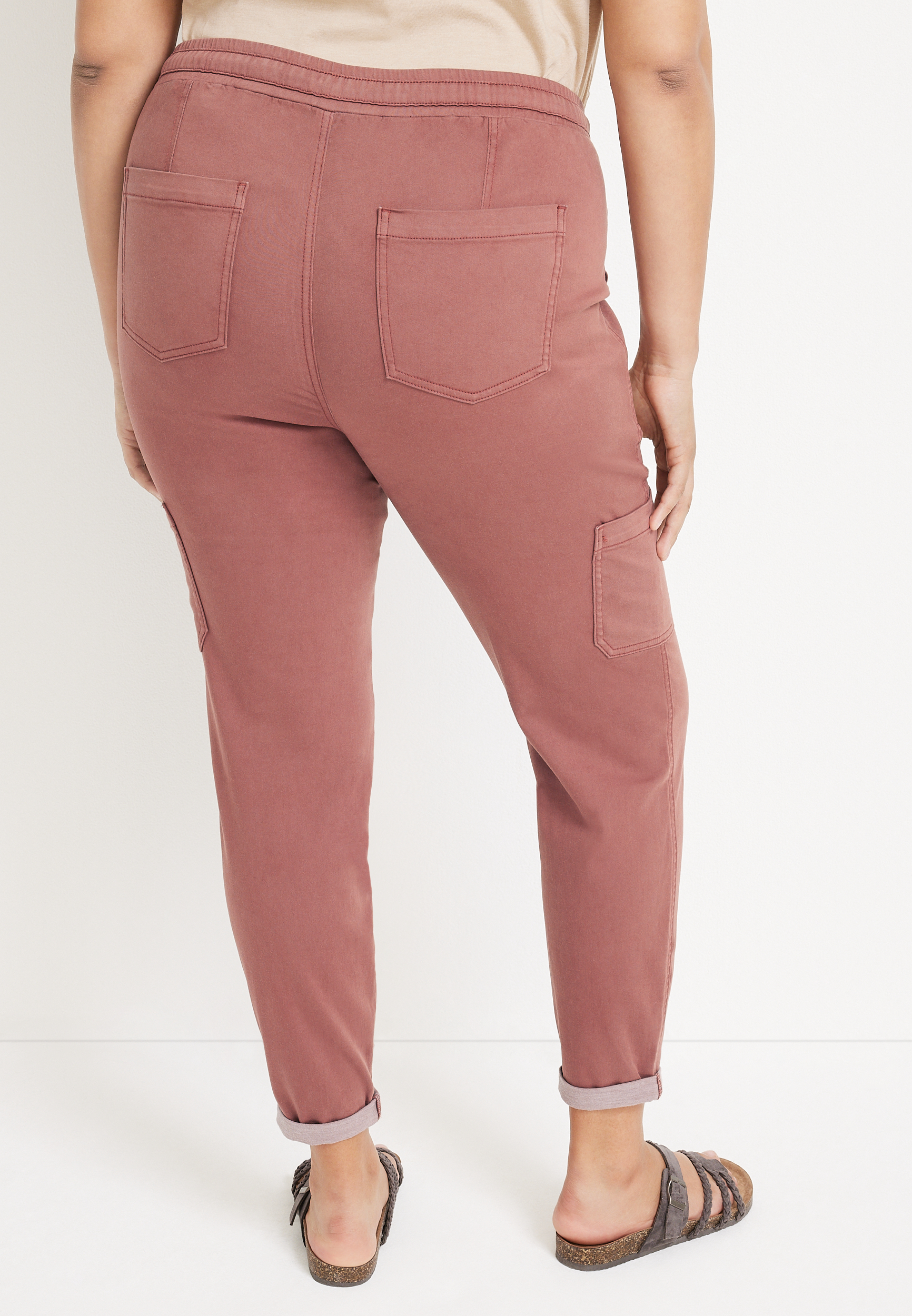 Plus Size Weekender Drawstring Cargo Pant, C3765, large