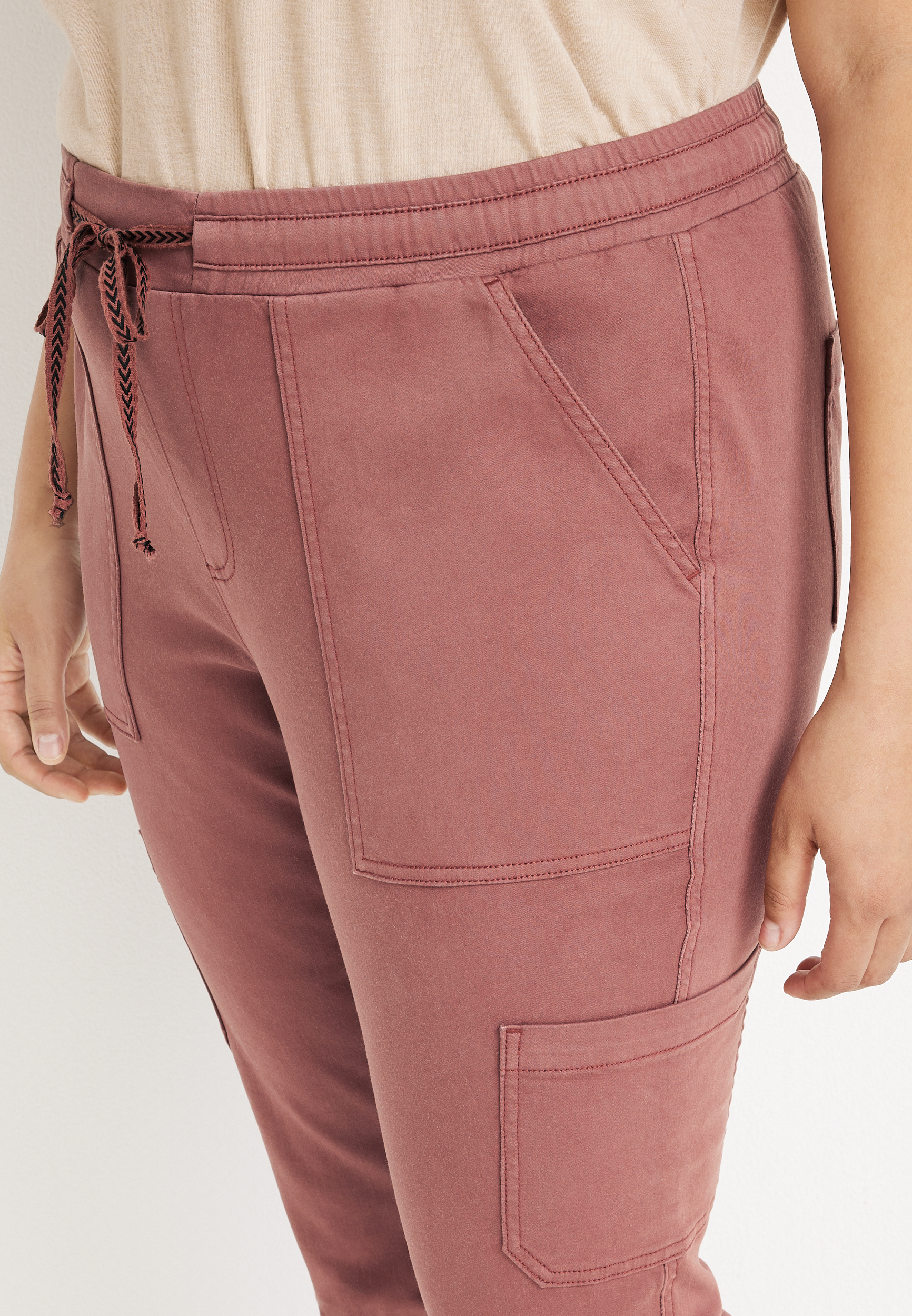 Plus Size Weekender Drawstring Cargo Pant, C3765, large