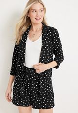 Versa Polka Dot Blazer, BLACK COMBO, small