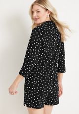 Versa Polka Dot Blazer, BLACK COMBO, small