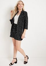 Versa Polka Dot Blazer, BLACK COMBO, small