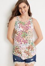 24/7 Mara High Neck Tank Top, C2380, small