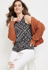 24/7 Mara High Neck Tank Top, C1756, small
