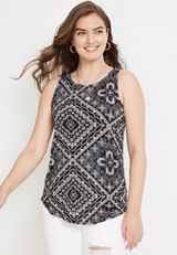 24/7 Mara High Neck Tank Top, C1756, small