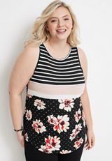 Plus Size 24/7 Mara High Neck Tank Top, , small