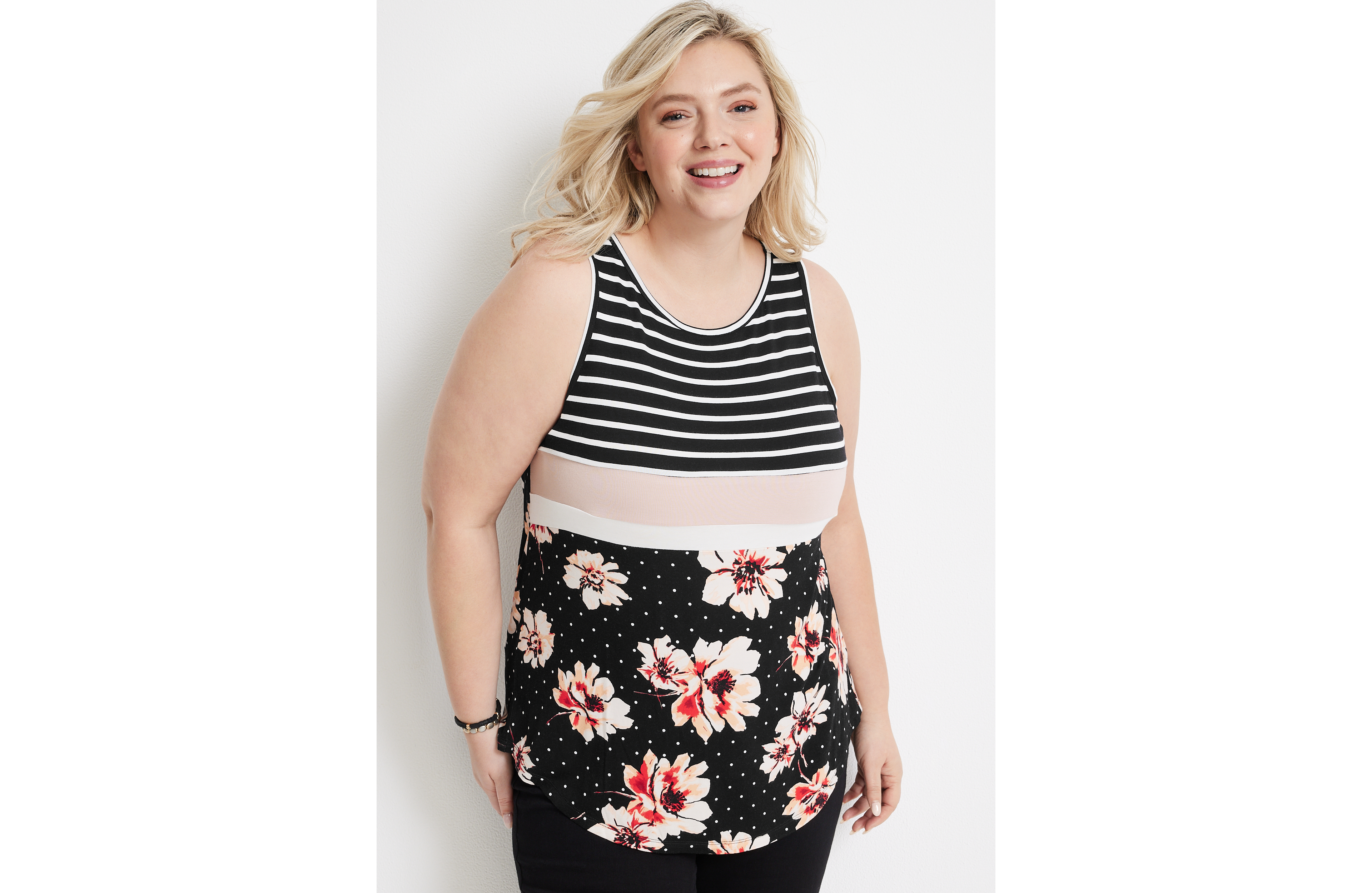 Plus Size 24/7 Mara High Neck Tank Top