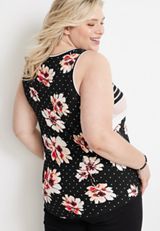 Plus Size 24/7 Mara High Neck Tank Top, , small