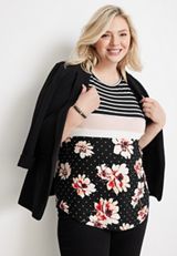 Plus Size 24/7 Mara High Neck Tank Top, , small