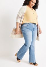 Plus Size m jeans by maurices&trade; Everflex&trade; Flare High Rise Jean, , small