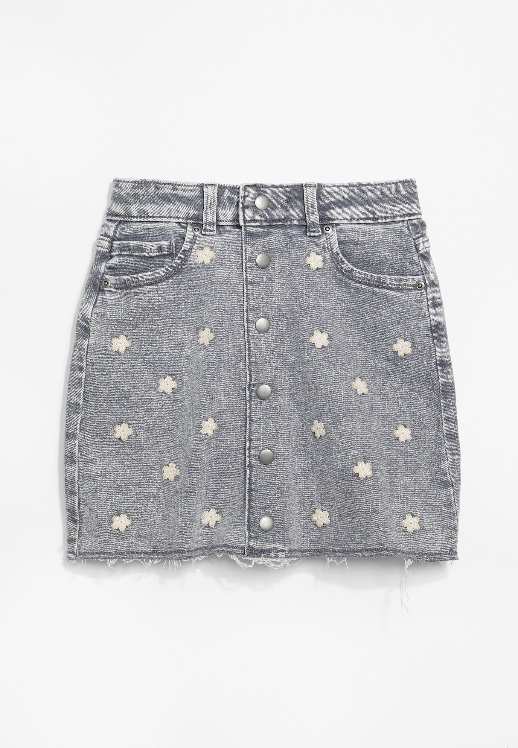AMERI　DENIM LIKE FLOWER SKIRT AMERI DENIM LIKE FLOWER SKIRT Ameri（アメリ）の「DENIM LIKE