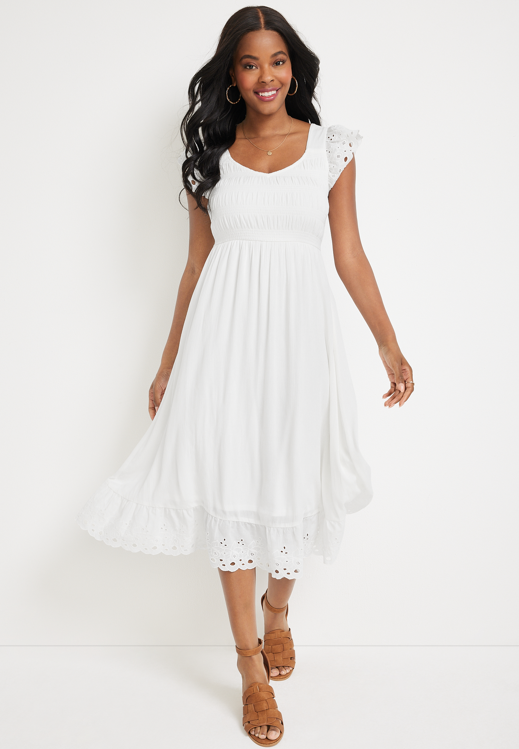 classic floral midi dress Elodie Midi Dress Navy/Rose / M