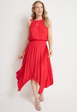 Halter Neck Midi Dress, C1155, small