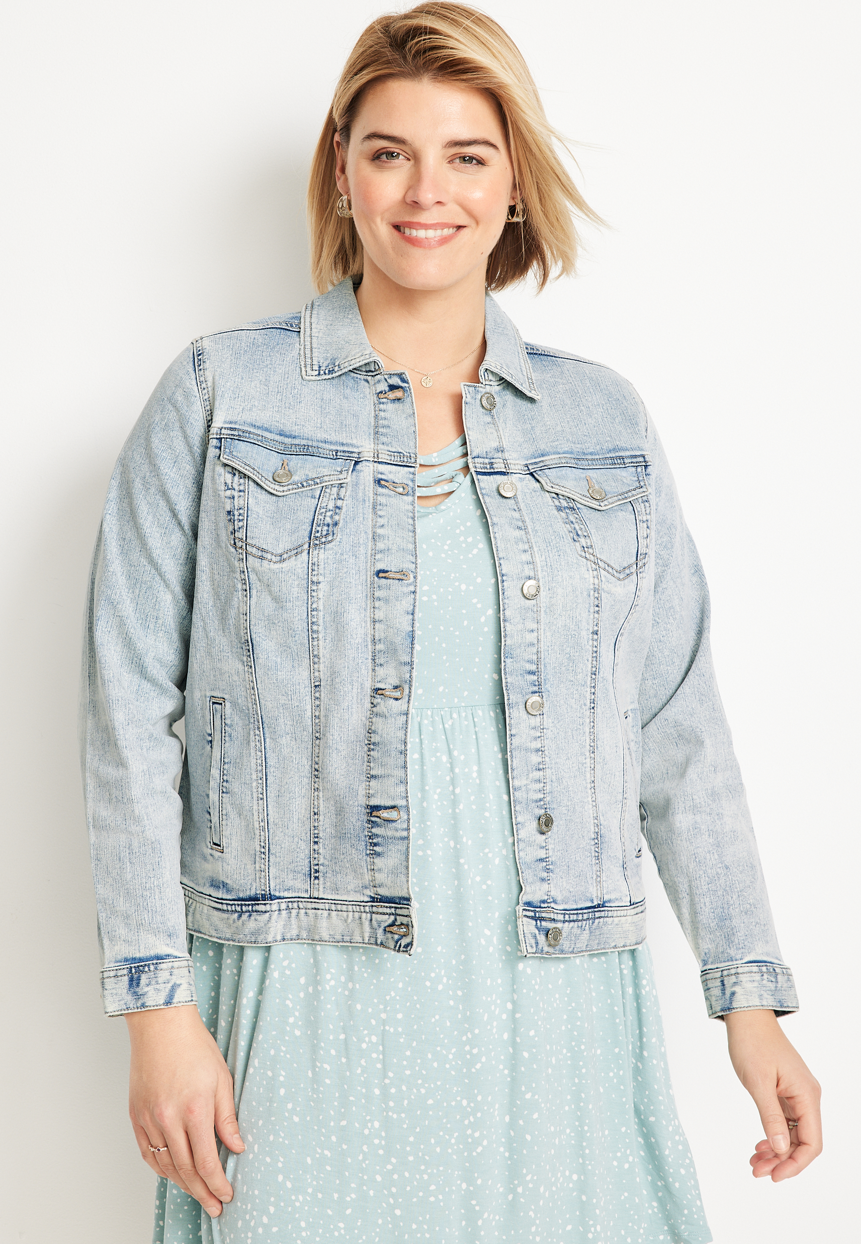 Plus size outlet jean jacket 4x