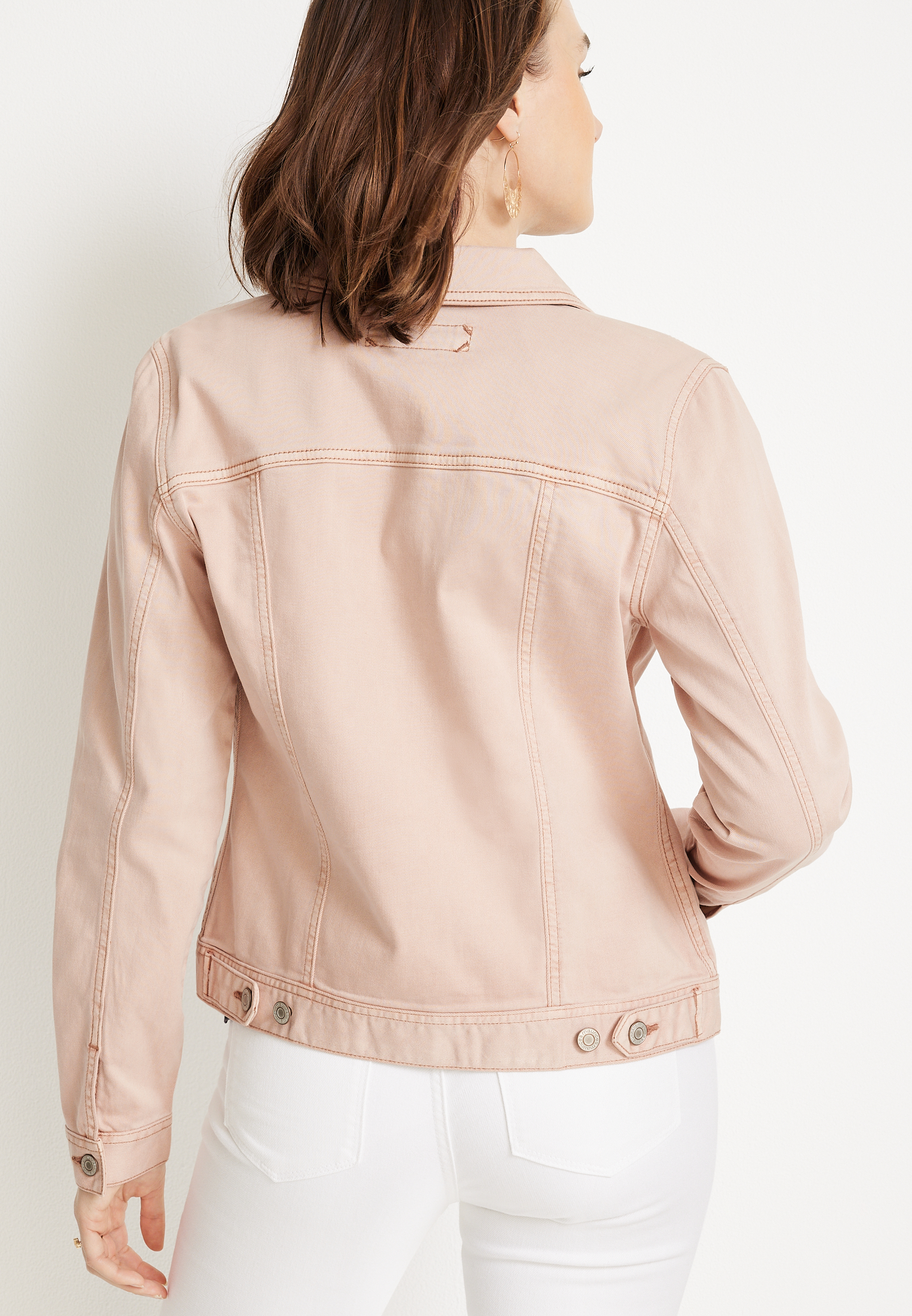Soft Pink Denim Jacket, C595, large