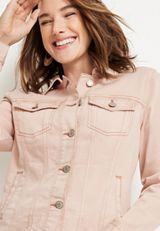 Soft Pink Denim Jacket, C595, small