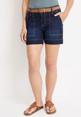 m jeans by maurices&trade; Weekender Mid Rise 5in Belted Short, C258, small