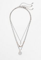 3 Pack Cross Pendant Necklace Set, , small
