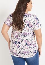 Plus Size 24/7 Dawson Drop Shoulder Tee, C8216, small