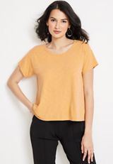24/7 Forever Pleated Back Tee, C8317, small