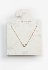Butterfly Pendant Necklace, , small