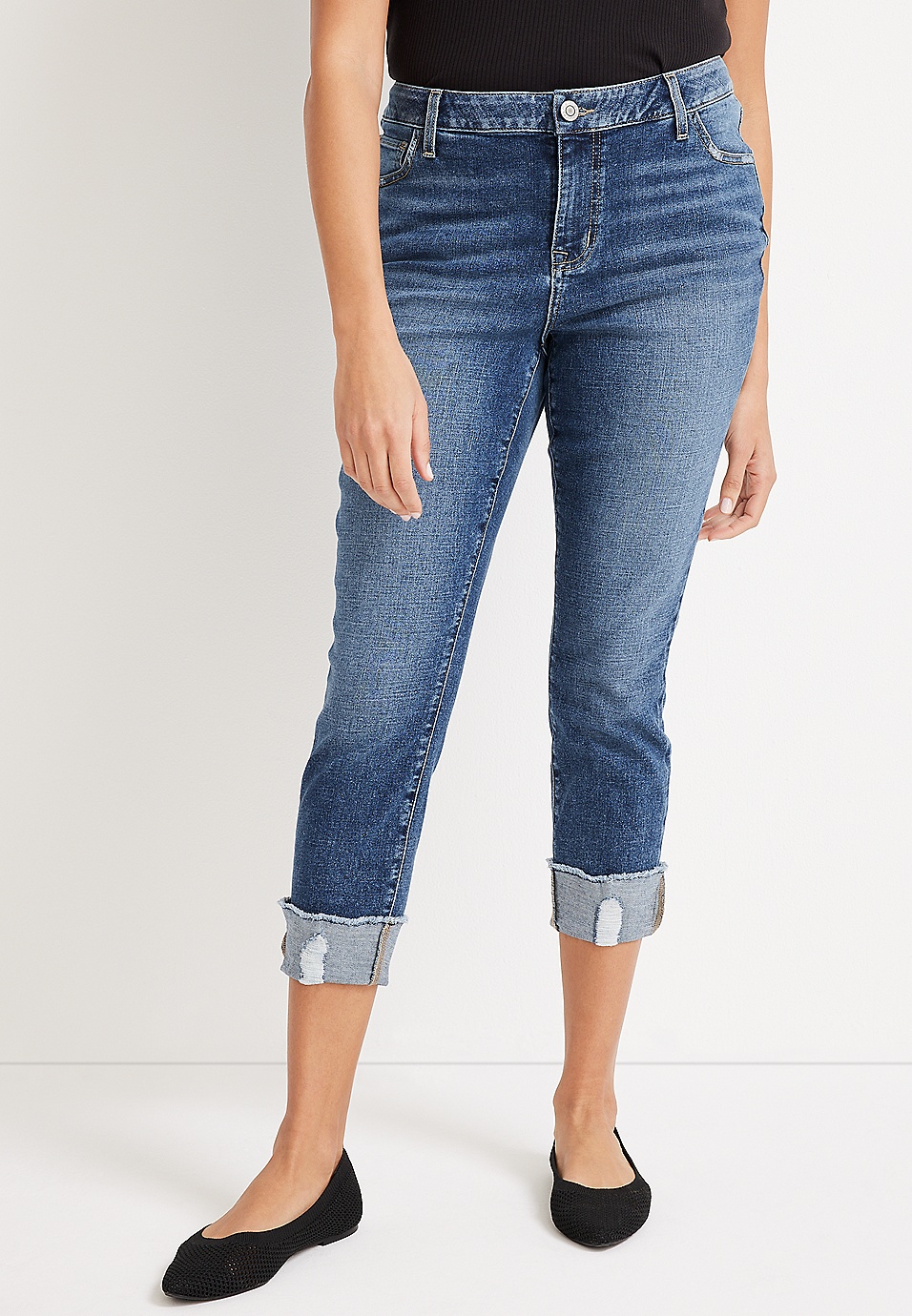 m jeans by Mid Fit Mid Rise Cropped Jegging | maurices