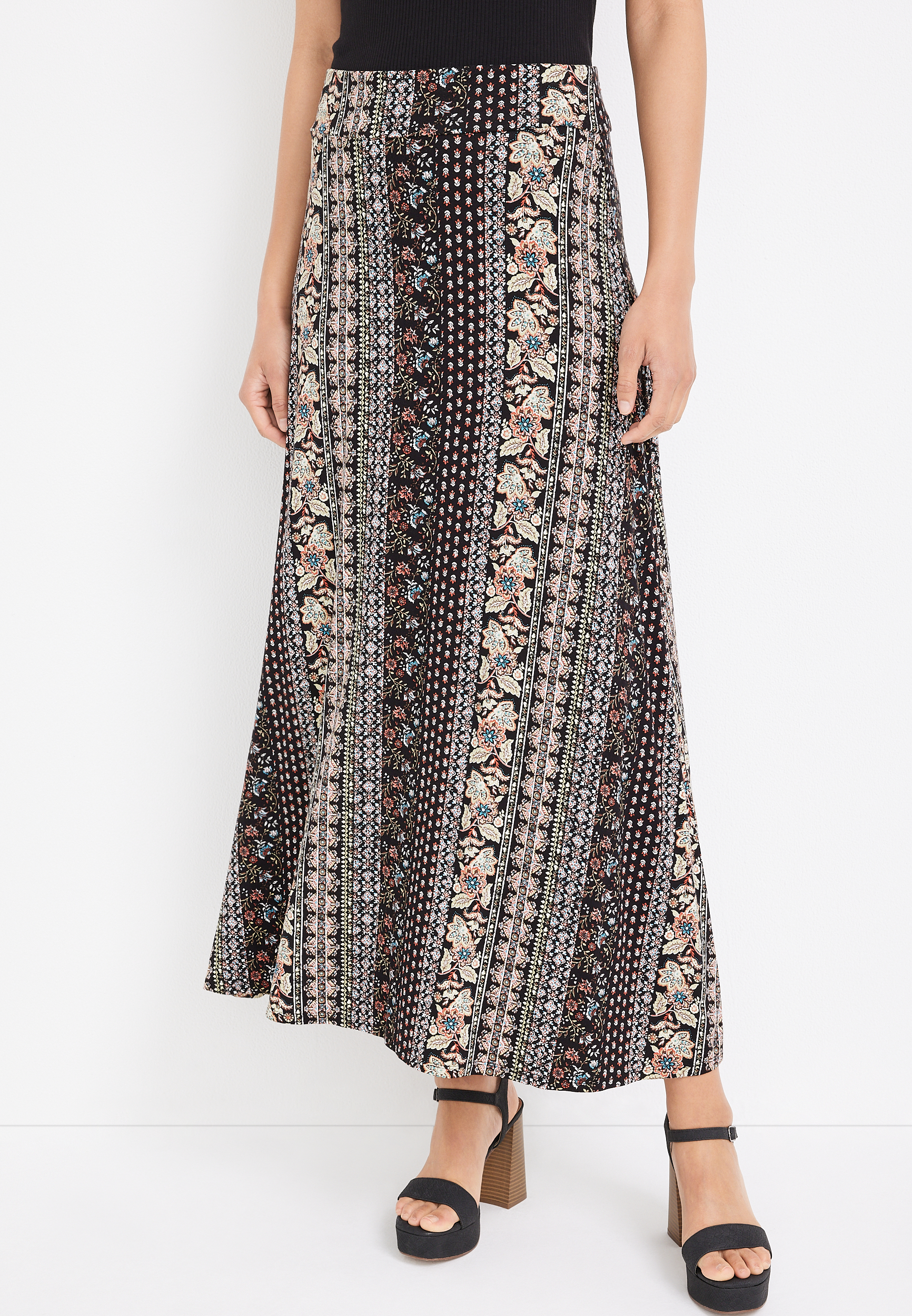 High Rise Maxi Skirt, C1524, large