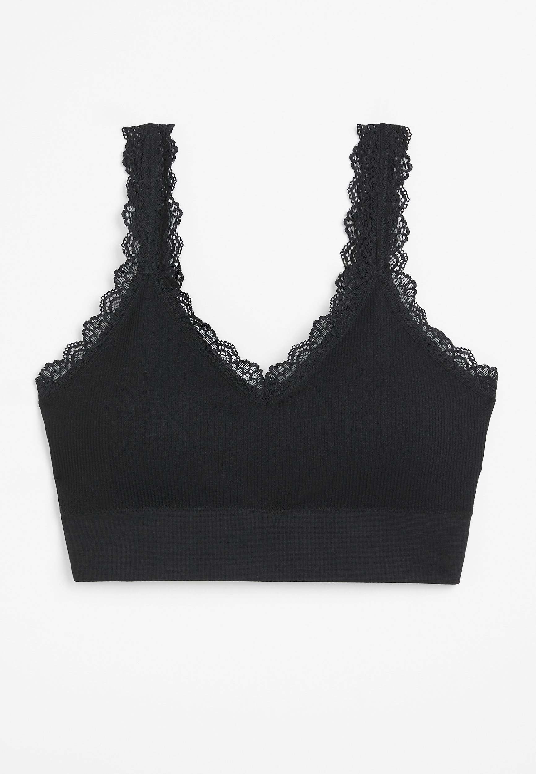 True Stretch Seamless Lace Strap Bralette, C106, large