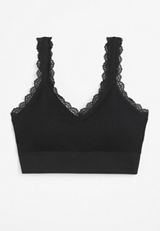 True Stretch Seamless Lace Strap Bralette, C106, small