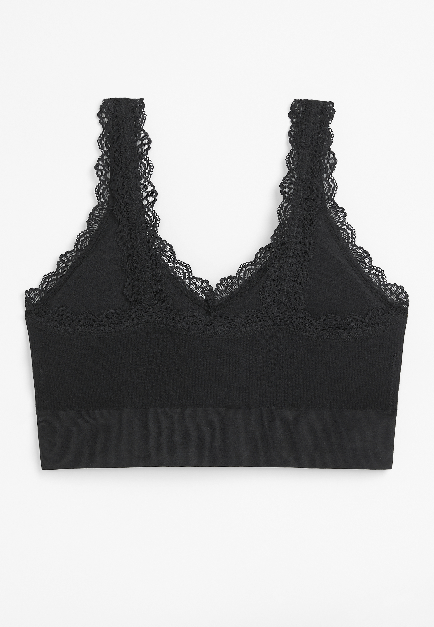 True Stretch Seamless Lace Strap Bralette, C106, large