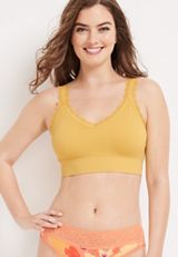 True Stretch Seamless Lace Strap Bralette, C3522, small