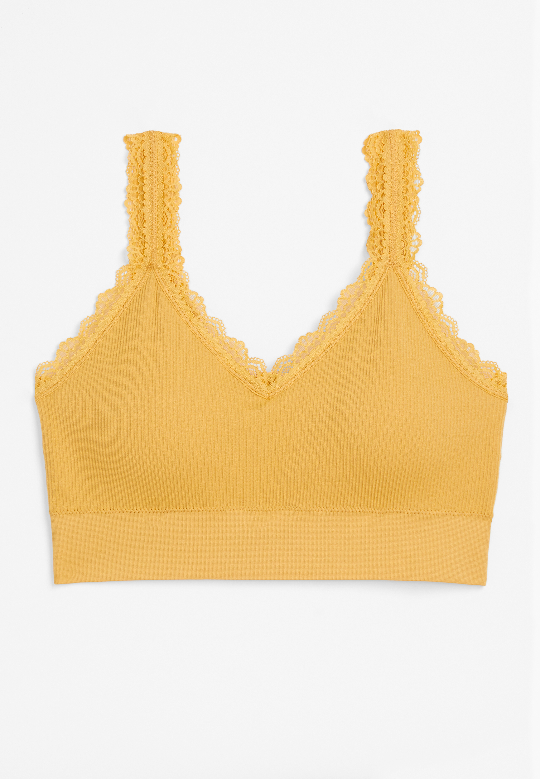 True Stretch Seamless Lace Strap Bralette, C3522, large