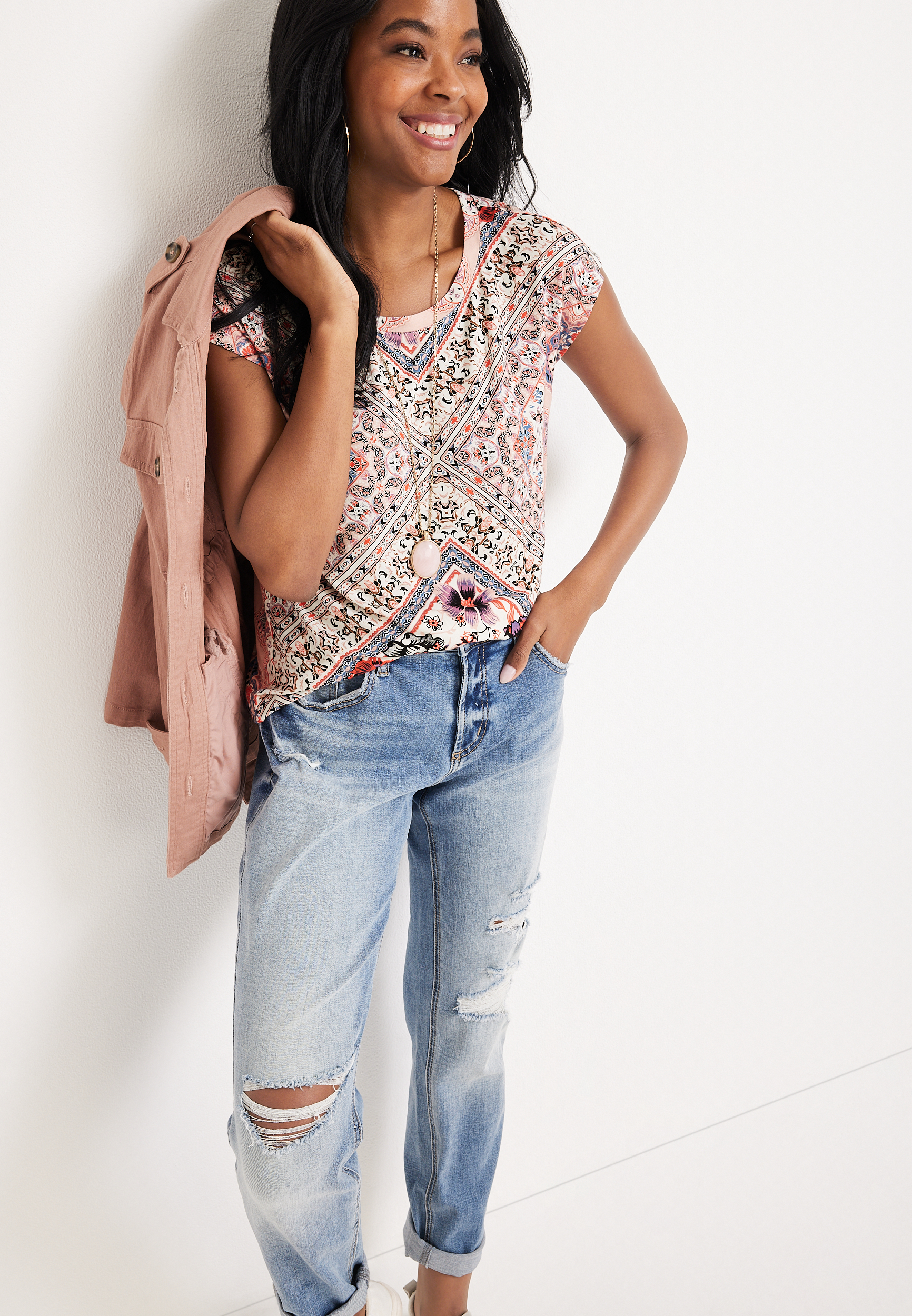 24/7 Fairhaven Patchwork Tee, C1524, large
