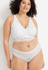Vintage Lace Bikini Panty, SOFT WHITE, small