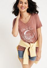 Wild And Free Graphic Tee, C5436, small
