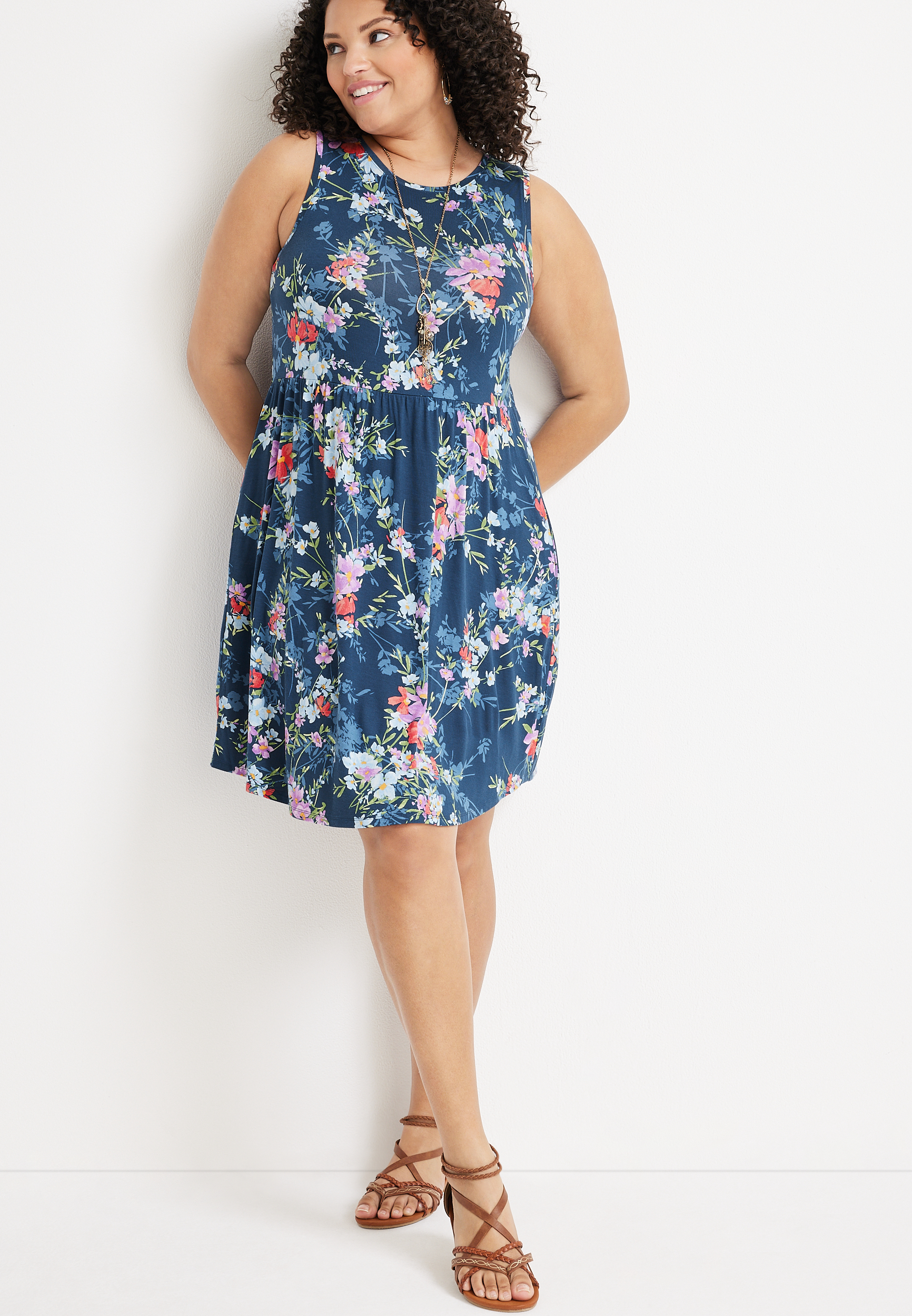 Plus Size 24/7 Danica Floral Dress | maurices