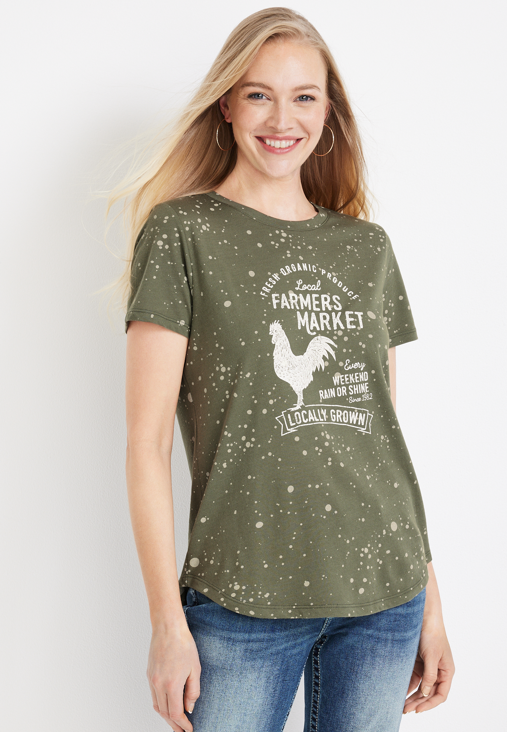 Farmers Market Graphic Tee, C4153, large