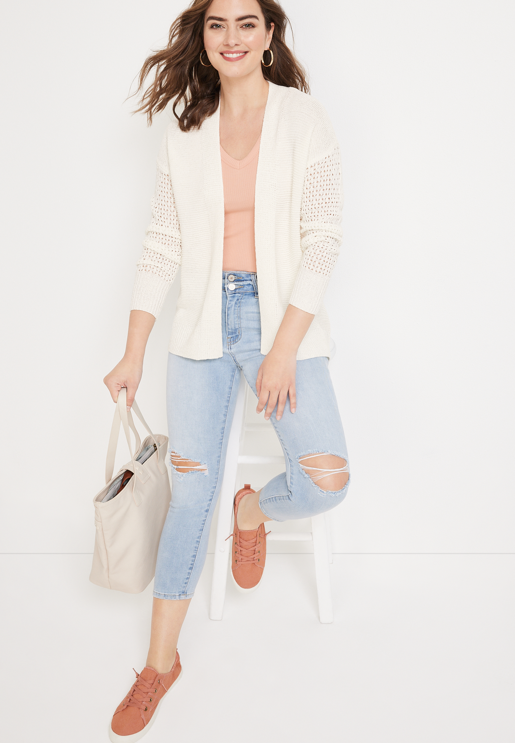 Tape Yarn Cardigan, C4673, large