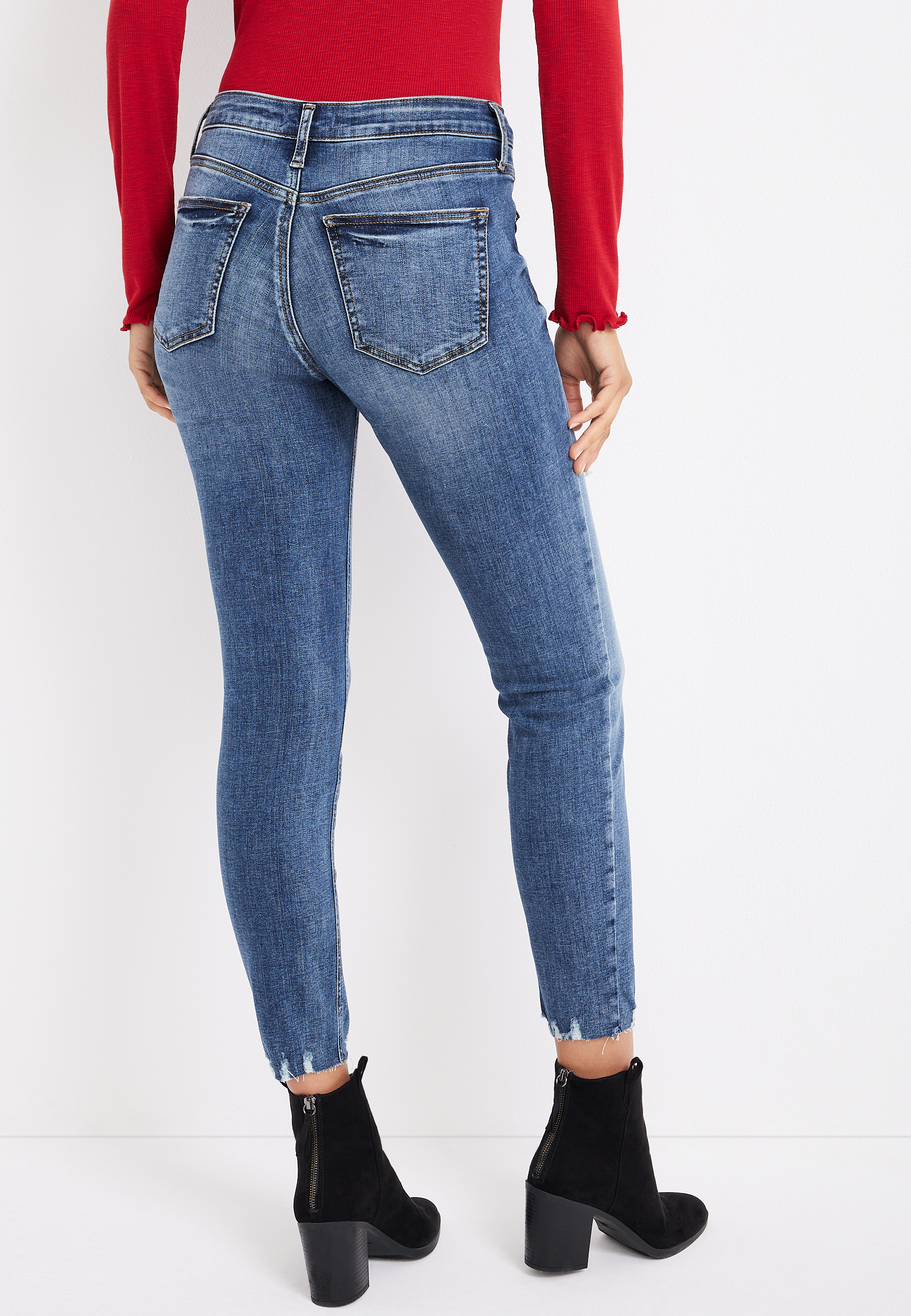 Silver Jeans Co.&reg; Suki Skinny Curvy Ripped Mid Rise Jean, C3337, large