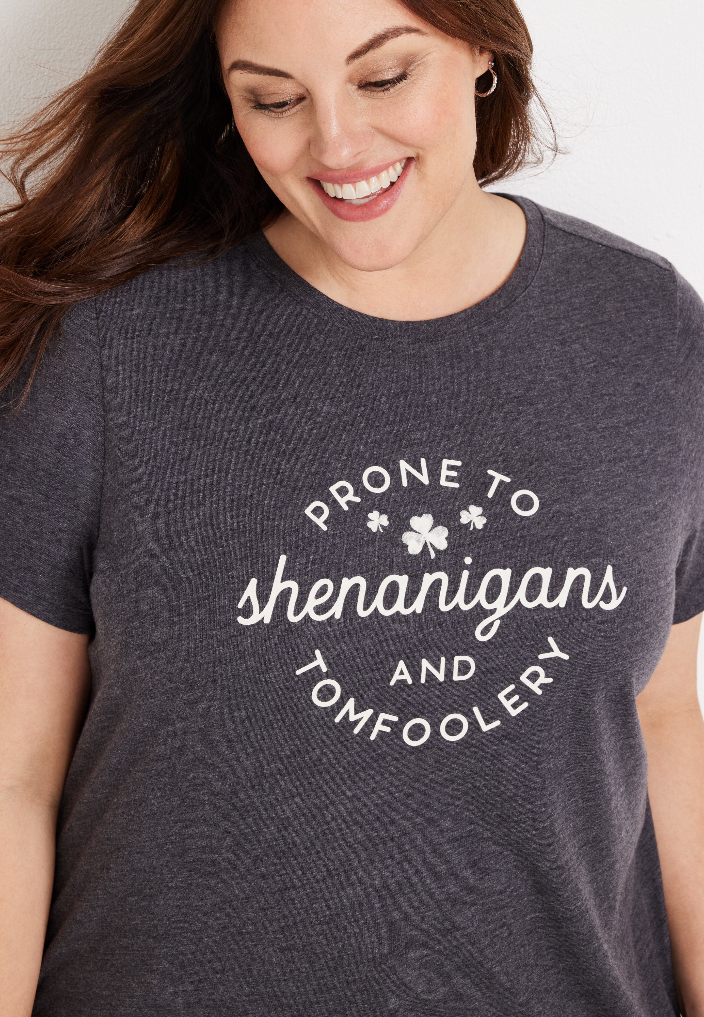 Plus Size Shenanigans Graphic Tee | maurices