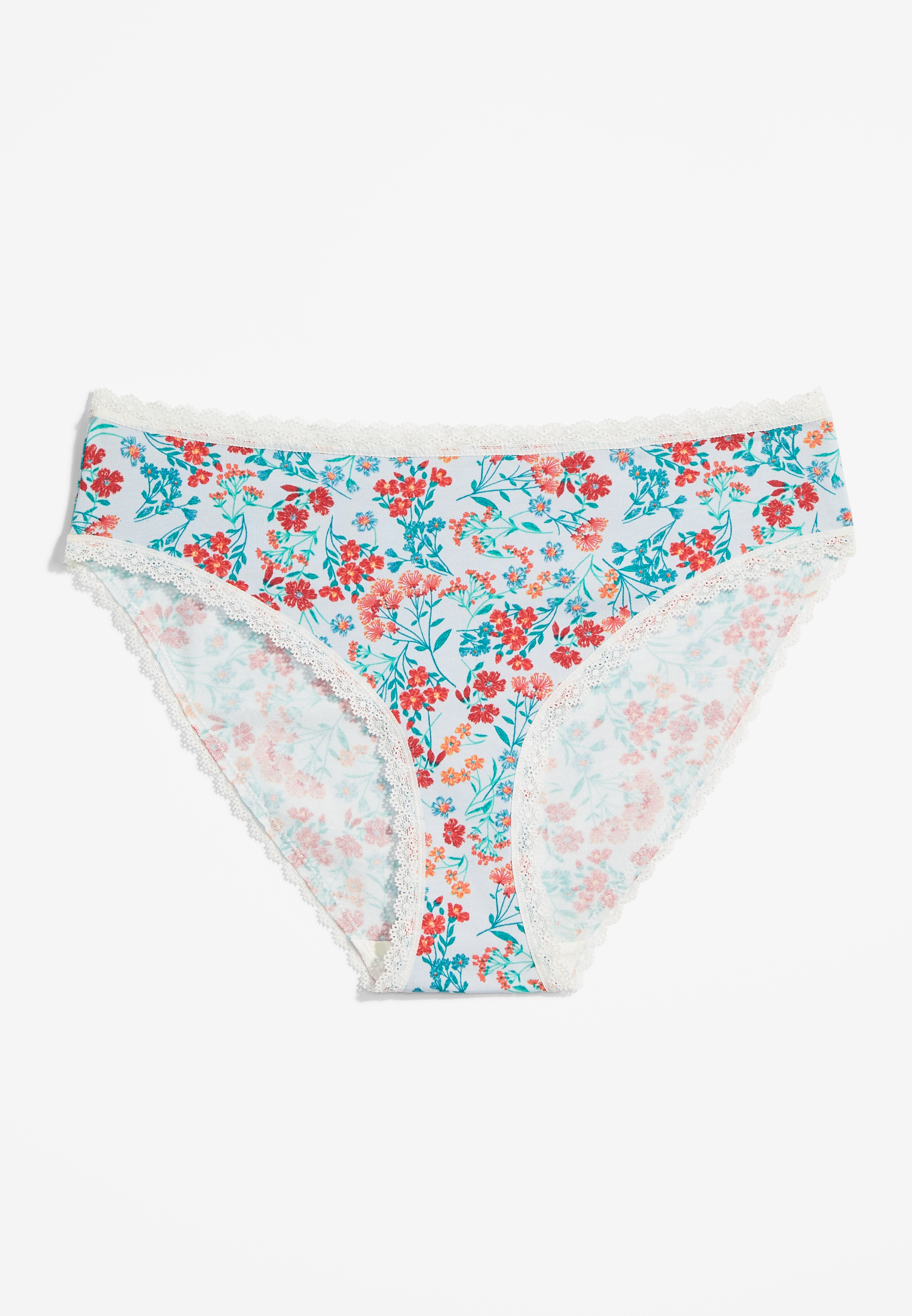 Simply Comfy Floral Cotton Bikini Panty | maurices
