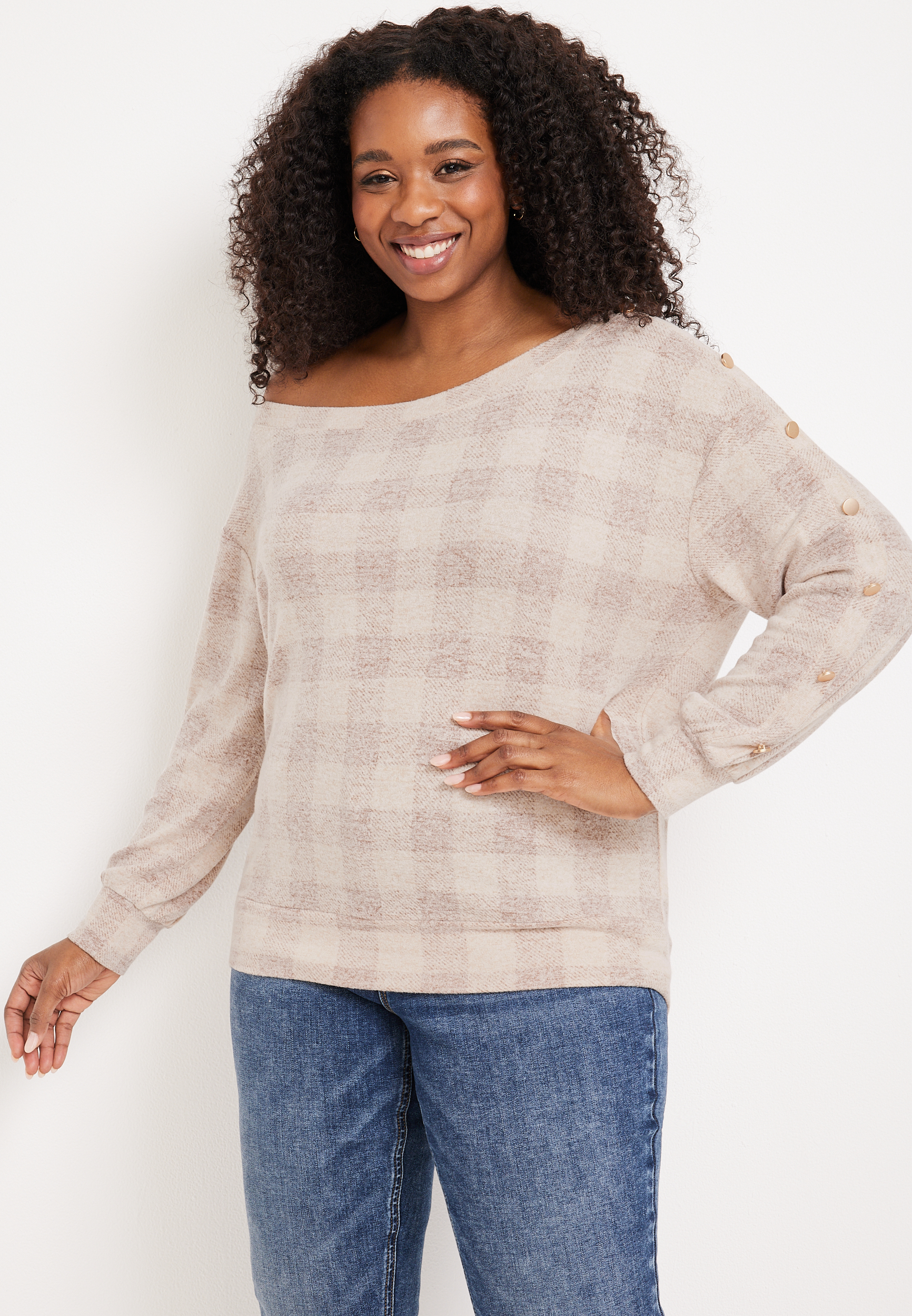 Easy To Style Oversized Dolman Tee in Royal Plum